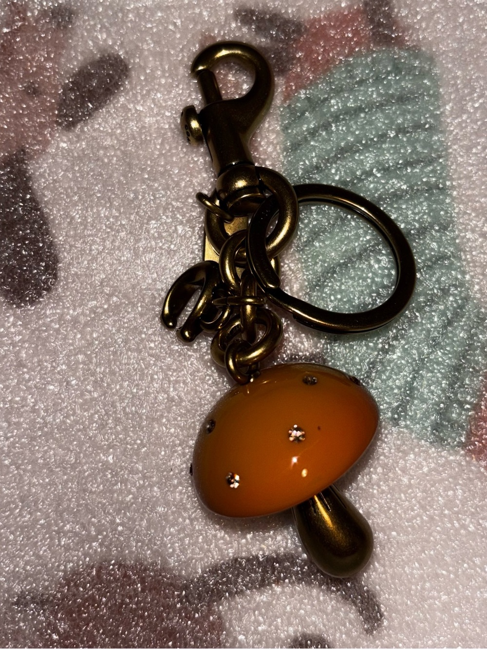 Coach Mushroom Charm KeyFob New Without Tag - Picture 2 of 7